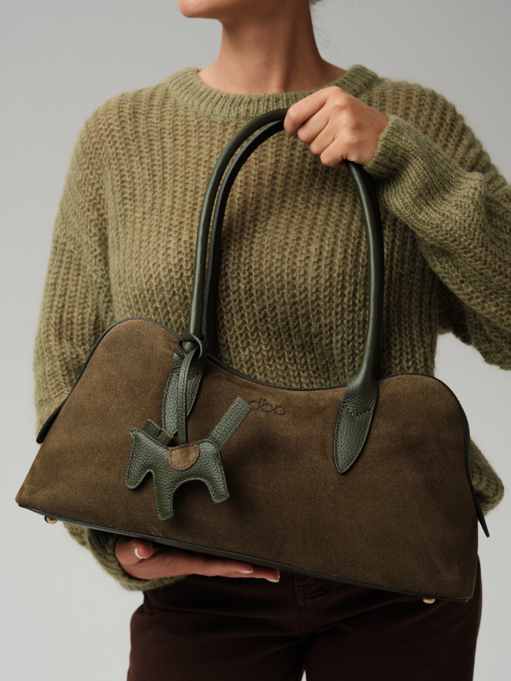 Замшевая сумка Jockey DBR 31168 тундра