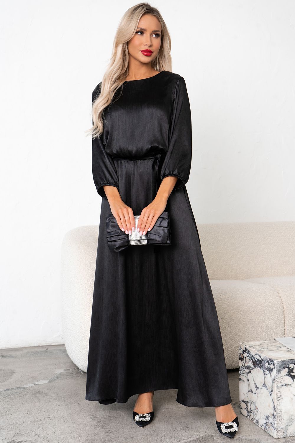 Платье Глория (черный) Р11-1230/2 Nikol
