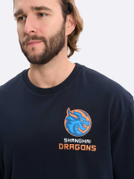 Футболка синяя оверсайз ХК "Шанхайские Драконы" (ТМ Atributika&Club)