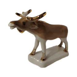 Фарфоровая статуэтка "Лось", Полонский ЗХК, 1973-1991 гг.