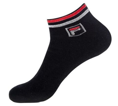 Теннисные носки Fila Calza Quarter Socks 2P - Black