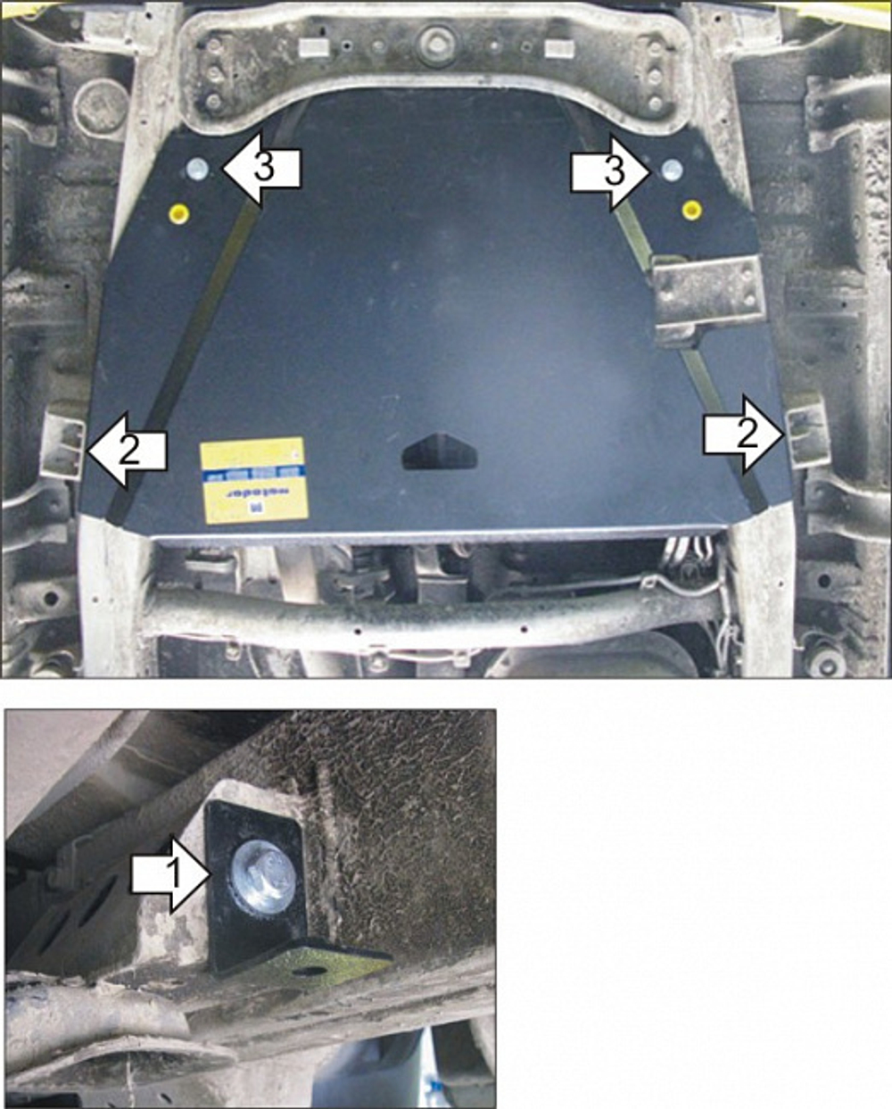 Защита Разд. коробки. 5 мм, Алюминий. для Mitsubishi Pajero Sport II 2012-2016, Mitsubishi Pajero Sport II 2008-2011 MOTODOR.31321