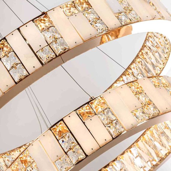 Подвесная светодиодная люстра Modelux Premium ML.6985.800.600P GD