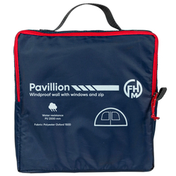 Ветрозащитная стенка с окнами и молнией для шатра FHM Pavillion