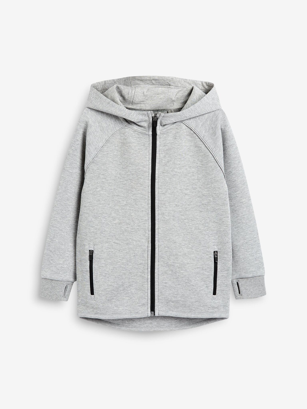 Толстовка с капюшоном на молнии для мальчика Next 916-235, Серый