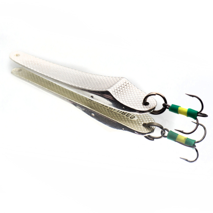 Зимняя блесна Галка-Челищева малая, 60мм тройник, серебро