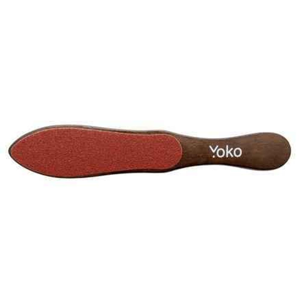 YOKO Терка для педикюра деревянная SFP 009, 100/180 грит