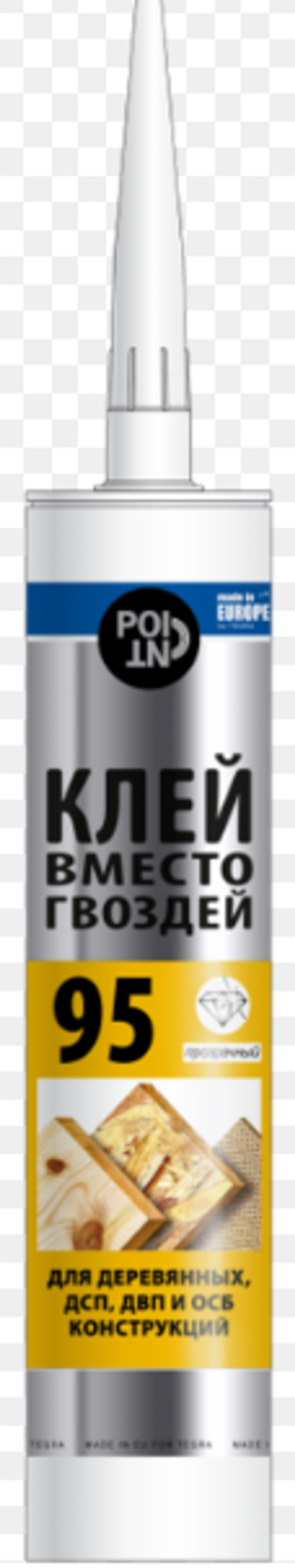 Клей вместо гвоздей Point 95, для ДСП, ДВП, ОСБ конструкций, 280мл/12шт