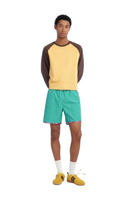 ZARA X BENITO ANTONIO ФУТБОЛКА В СТИЛЕ КОЛОР-БЛОК, ХАКИ