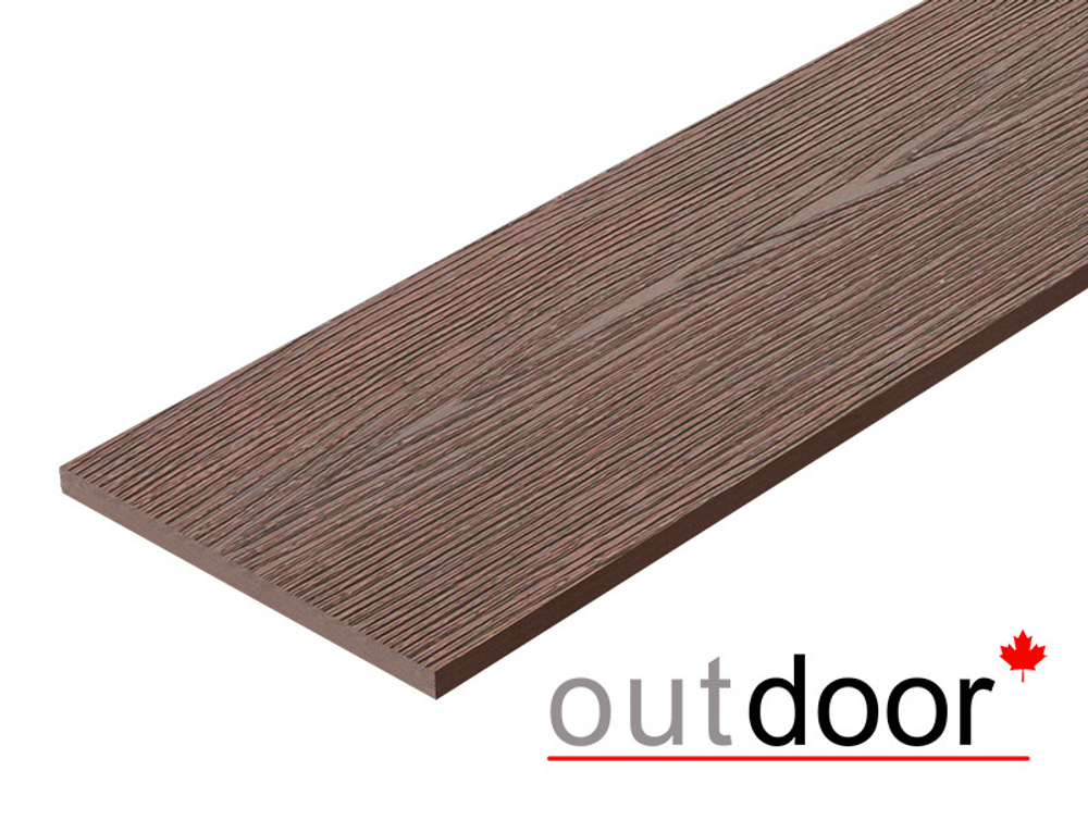Доска ДПК Outdoor 130*9*4000 мм. полнотелая STORM BROWN коричневая микс