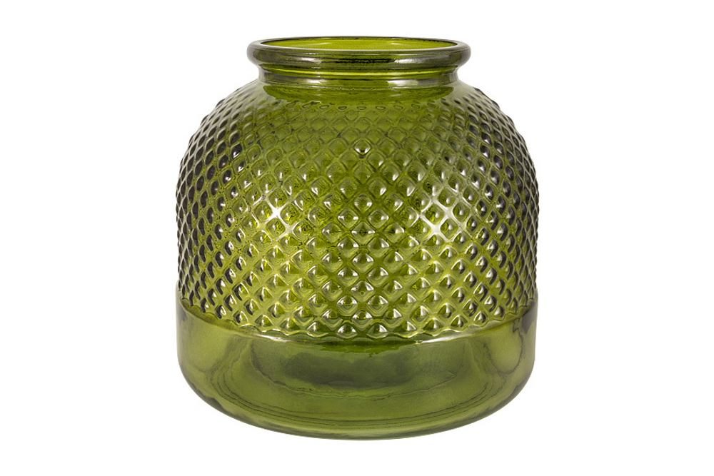 Ваза San Miguel Diamante темно-зеленая 24 см