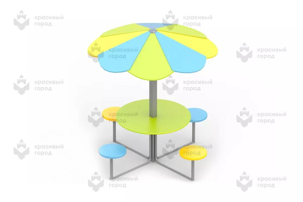 Столик с навесом Семицветик