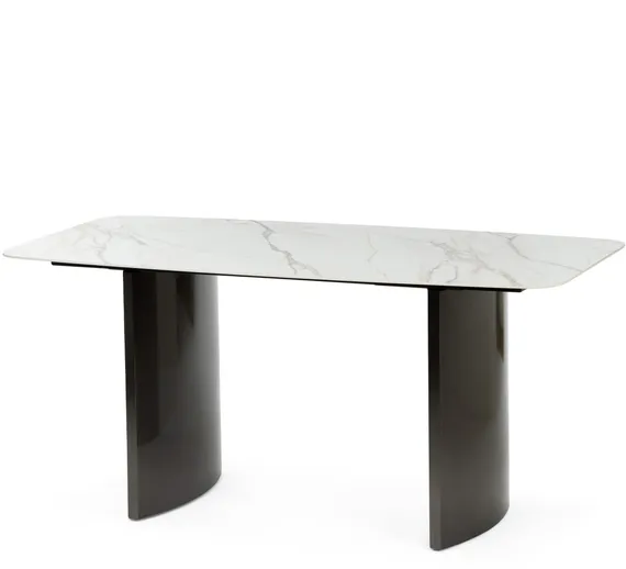 Обеденный стол Geometry 160х80 см, белая керамика