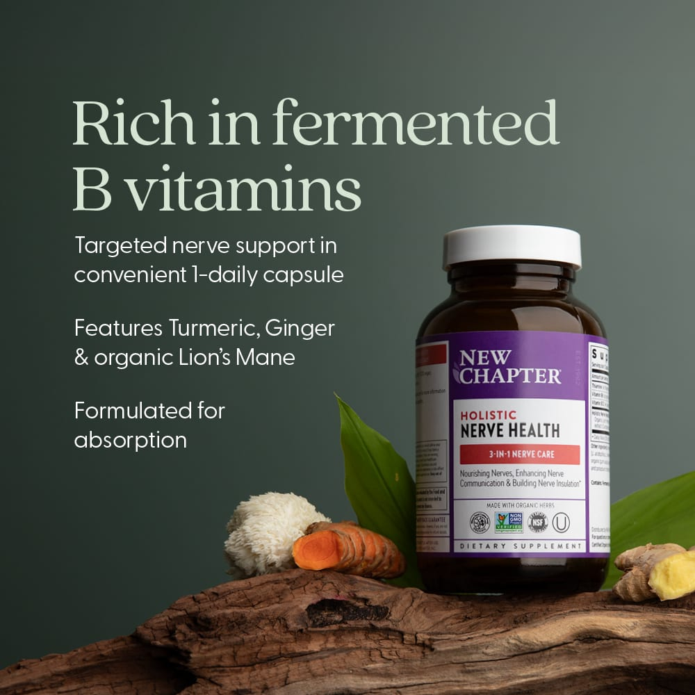 New Chapter, Holistic Nerve Health, 30 капсул