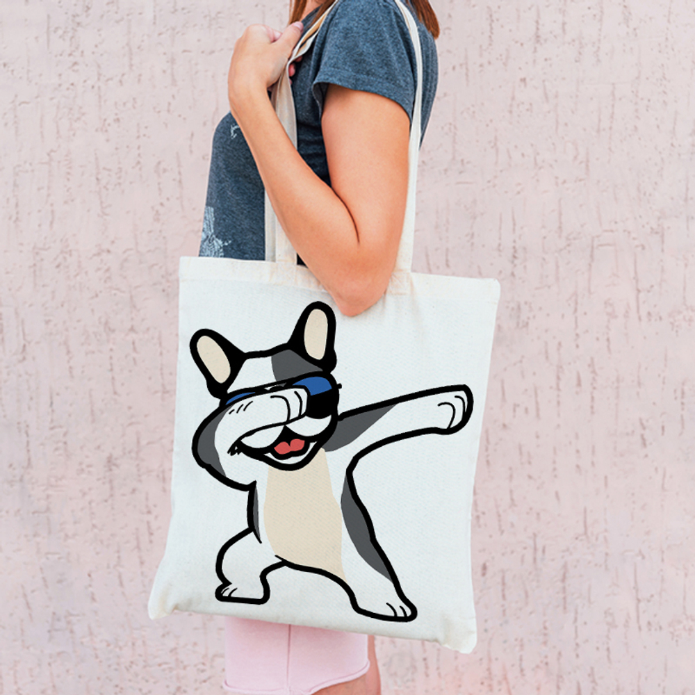 Тканевая сумка "Французский бульдог - ДЭБ"