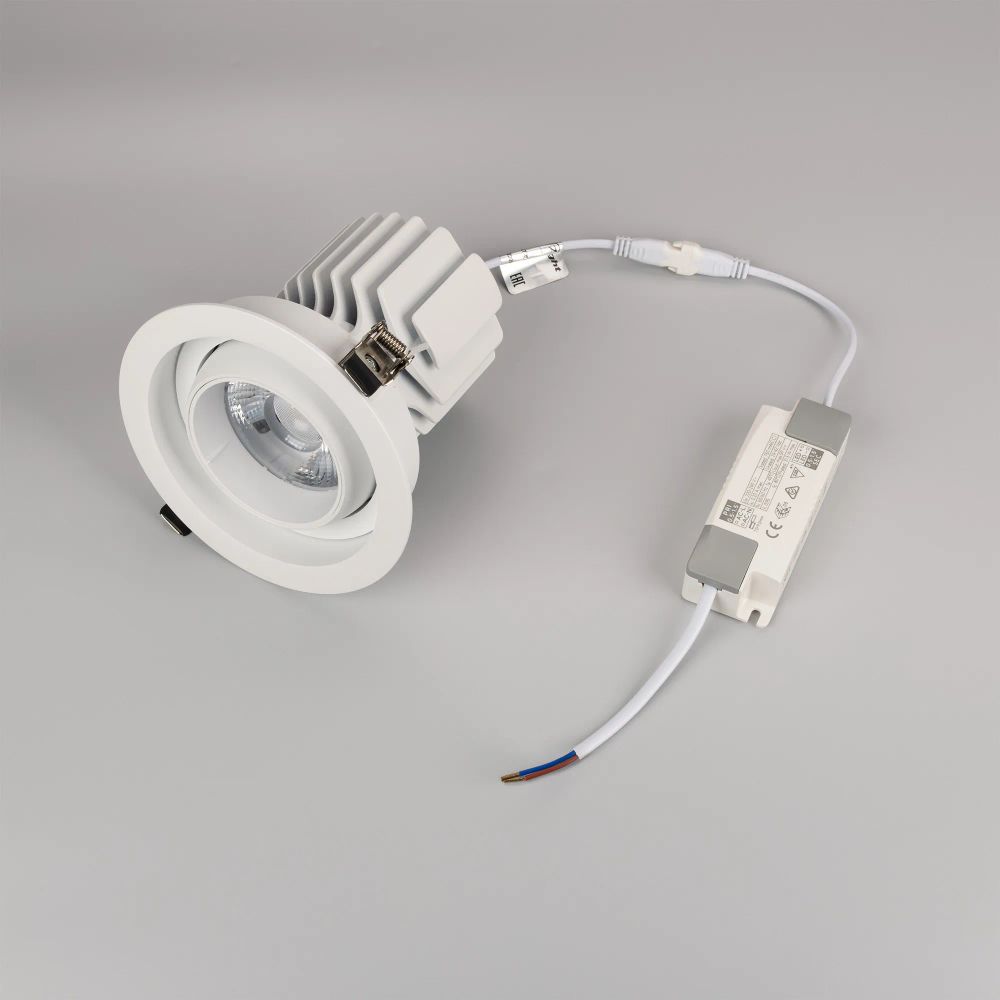 Светильник MS-VORTEX-BUILT-R135-30W Warm3000 (WH-WH, 30 deg, 230V) (Arlight, IP20 Металл, 5 лет) 056569
