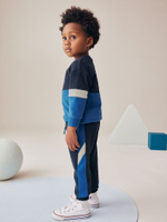 Лонгслив и джоггеры в комплекте для мальчика Next 683-048, Синий