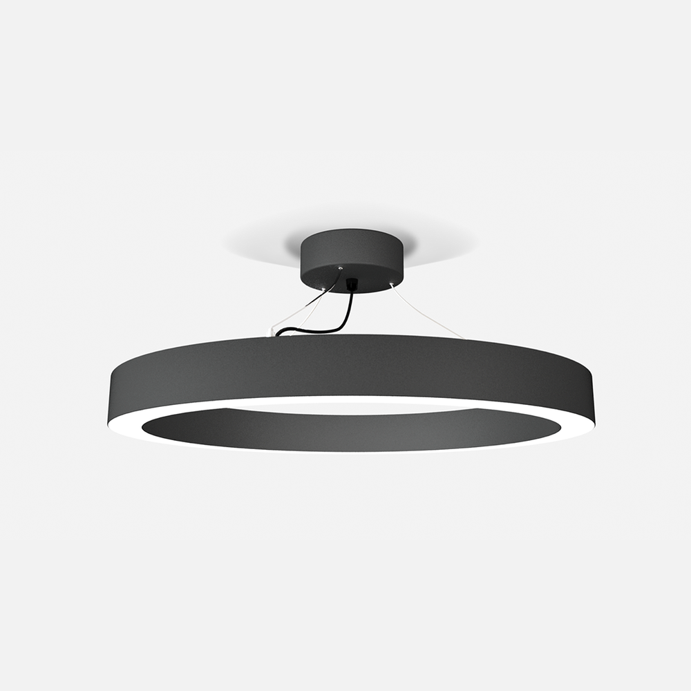 Светильник подвесной кольцо AltoLight Aura D600, потолочная чаша в комплекте