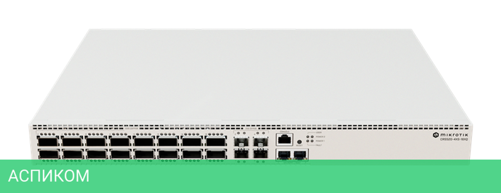 Коммутатор Mikrotik CRS520-4XS-16XQ-RM