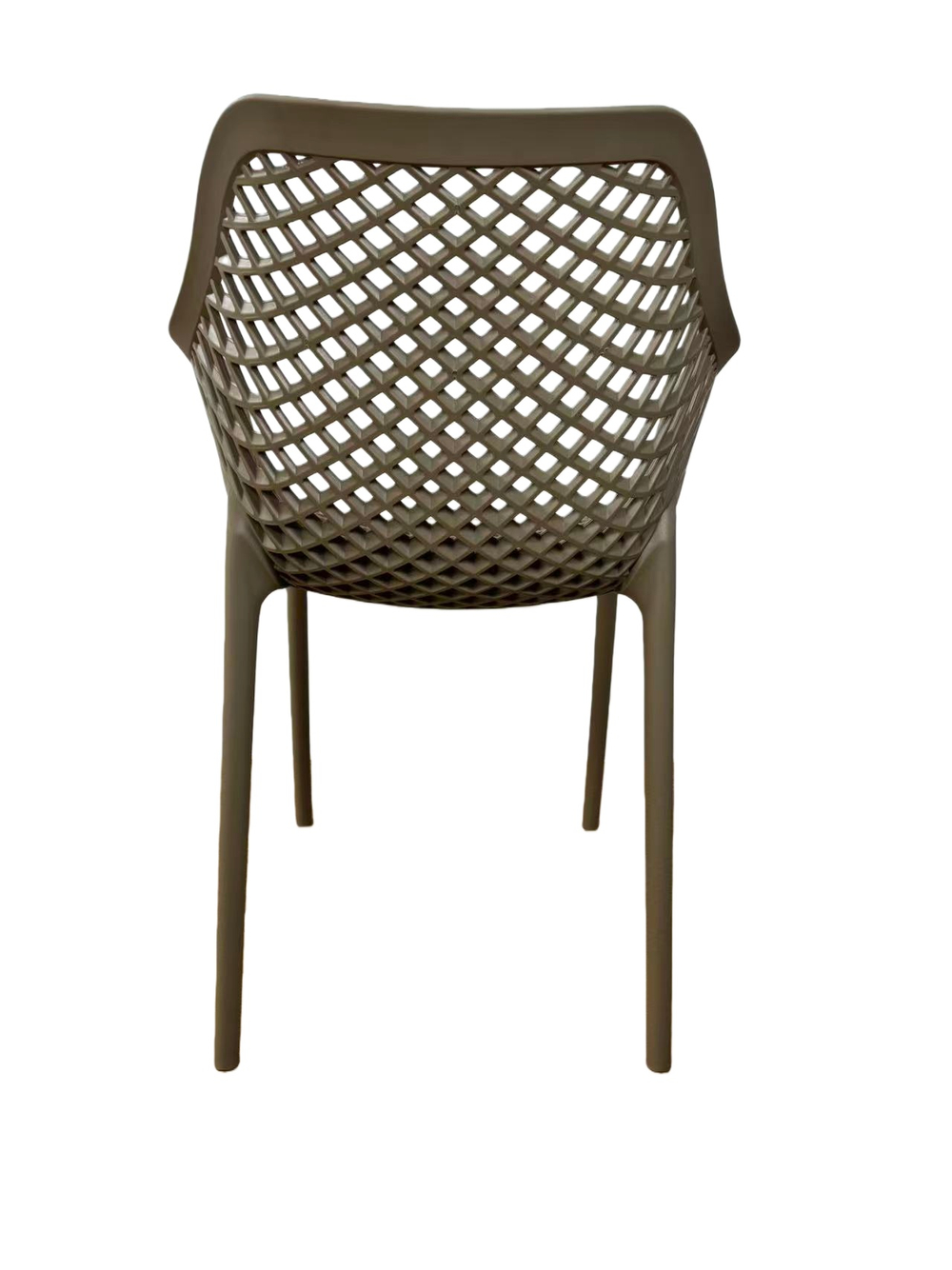 "Беллини" стул пластиковый, цвет бежево-коричневый