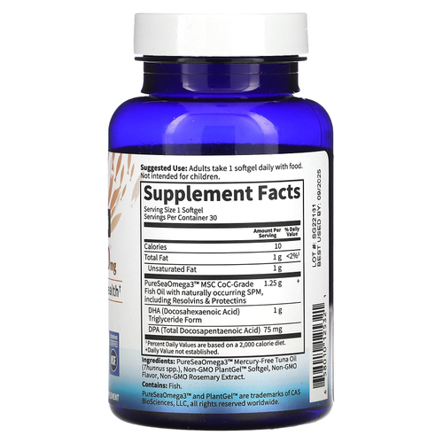 Garden of Life, Компания Dr. Formulated ДГК и ДПК, со вкусом цитрусовых, 30 капсул