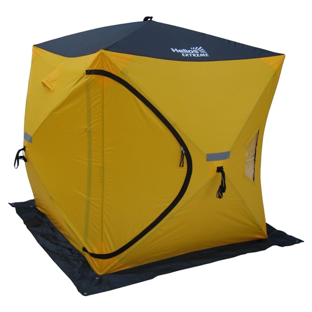 Палатка-куб зимняя Helios Extreme, 1.8х1.8 Желто-серая
