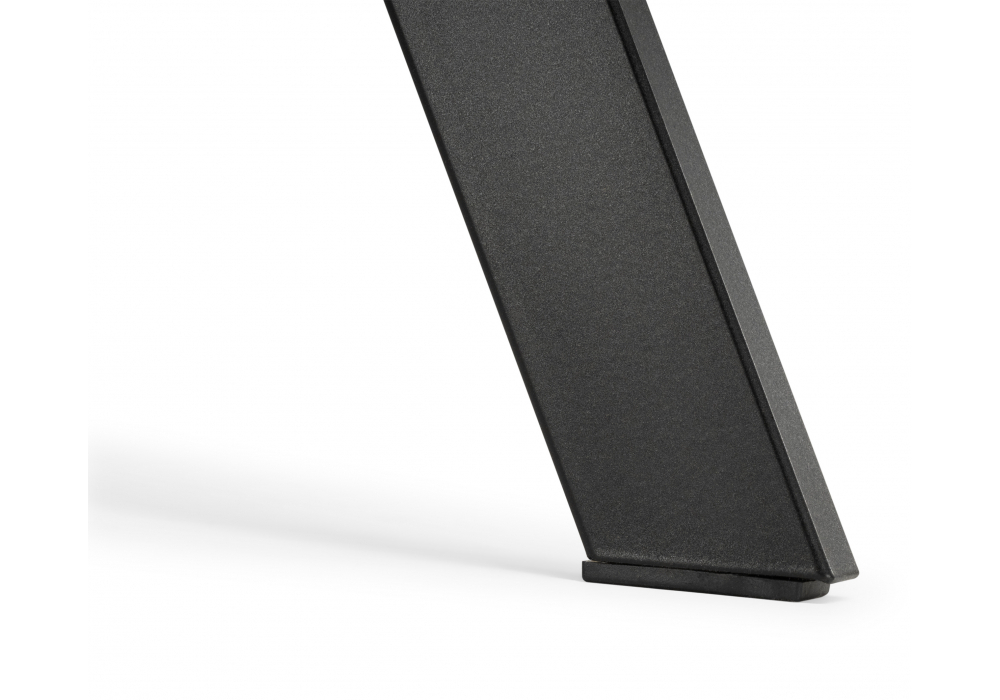 Стол деревянный Woodville Баргел 90х90х75 бетон, черный, ножки черные