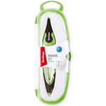 Готовальня "Optimum", 2 предмета, циркуль 135мм, пласт.футляр.зел. DS_00102b (Berlingo)