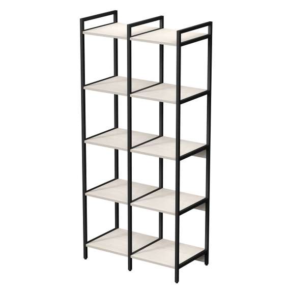 10ССД.5.400 Стеллаж средний двойной 5 полок, узкий (780*400*1704)