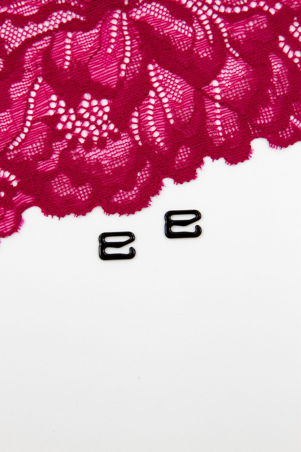 Кольцо, регулятор, крючок для бюстгальтера чёрный 0,6-2 см