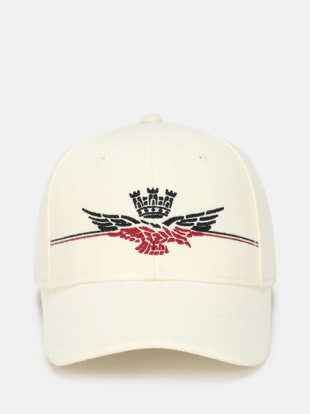 Кепка AERONAUTICA 1145 белый лого малиновым