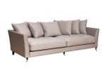 Диван Garda Decor Сорренто (Sorrento) 250 трехмест., велюр светло-серый Colt030-SVSER250*101*90