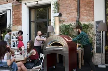 Печь для пиццы на газе и дровах Alfa Pizza Quattro Pro Gas (4 пиццы)