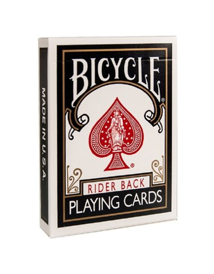 Игральные карты Bicycle Rider Back Black