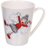 Кружка керамическая 350мл «Веселые человечки», микс рисунков
