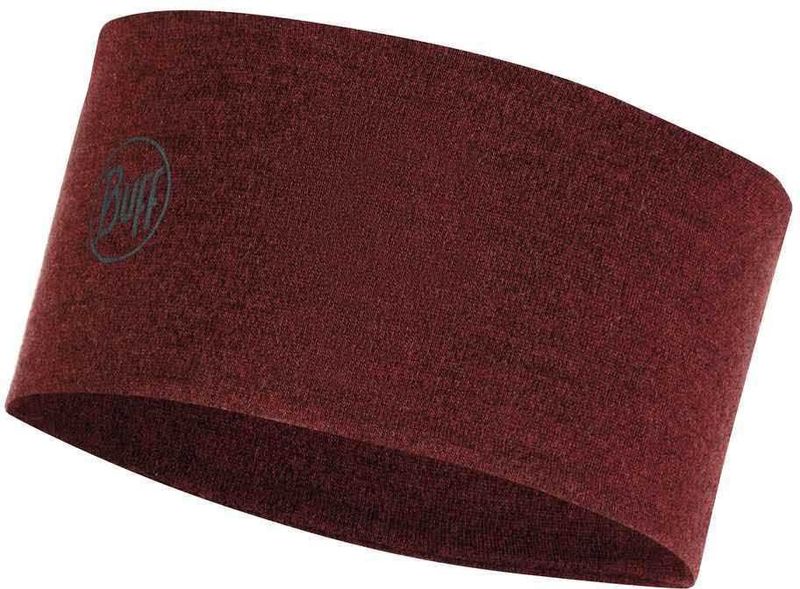 Шерстяная повязка на голову Buff Headband Midweight Wool Wine Melange Фото 1