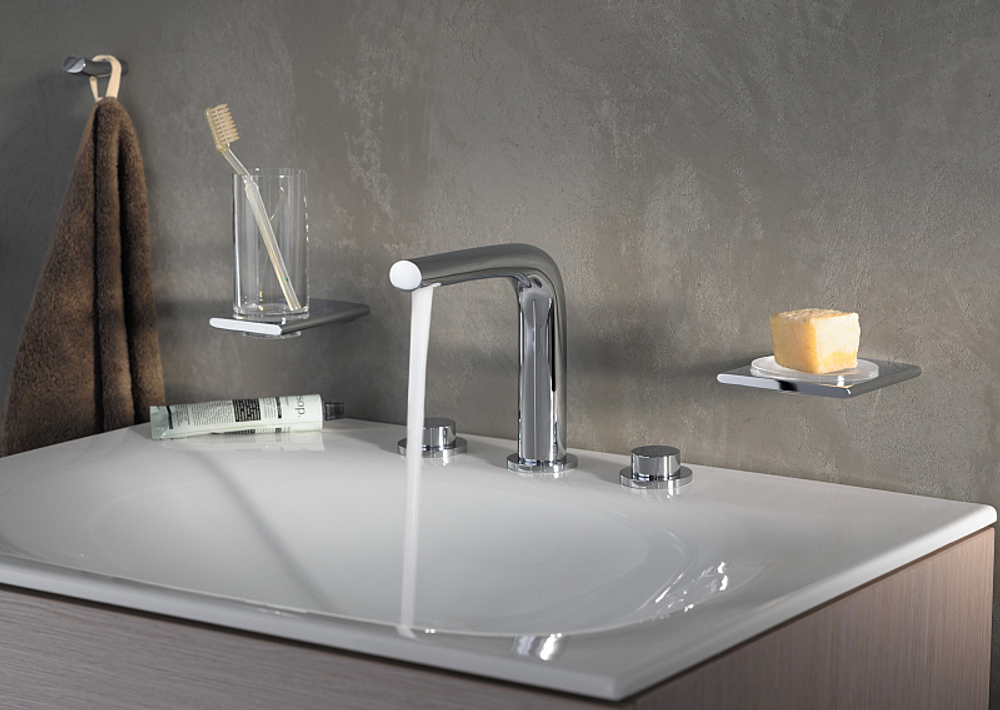 Держатель стакана со стаканом Keuco Edition 400, хром (11550019000)