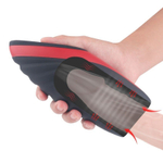 Черно-красный вибромастурбатор King Arthur (Цвет: черный с красным)