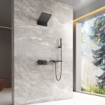 Душевой комплект Vincea Futura VSFW-2F11TMB термостатический встраиваемый, 3 режима, черный