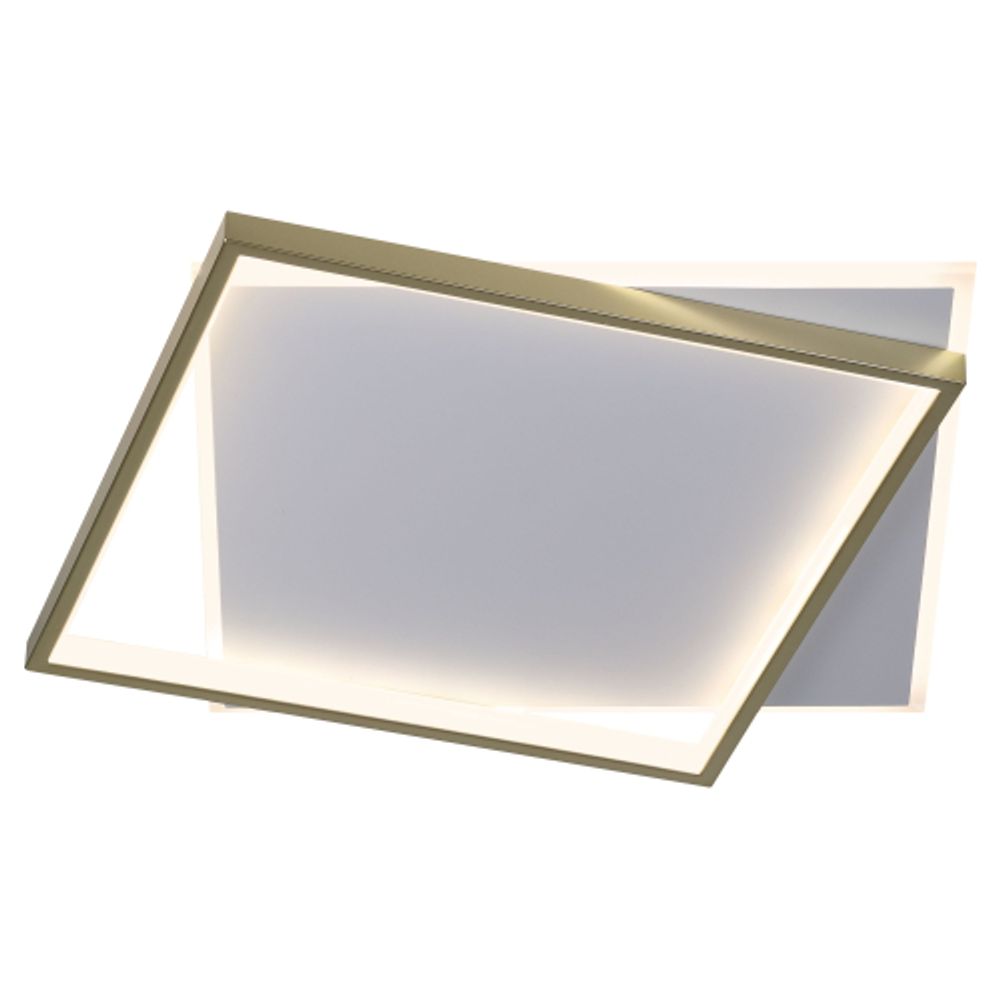 Светильник потолочный светодиодный ЭРА Модерн Lima CLL-1-82 3K-6,5K RC WH+GD с ДУ белый-золото