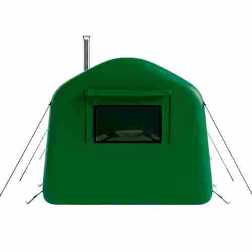 Баня пневмокаркасная 4,8×2,4×2,4 м, из ПВХ, зелёная