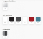 Кресло пластиковое Papatya Flora-ML, хромированный, кирпично-красный матовый