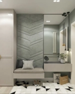 Мягкие панели и сиденье в прихожую