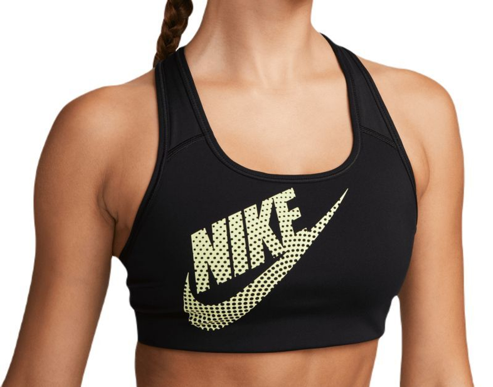 Теннисный бюстгальтер Nike Swoosh Medium-Support Non-Padded Dance Sports Bra - black