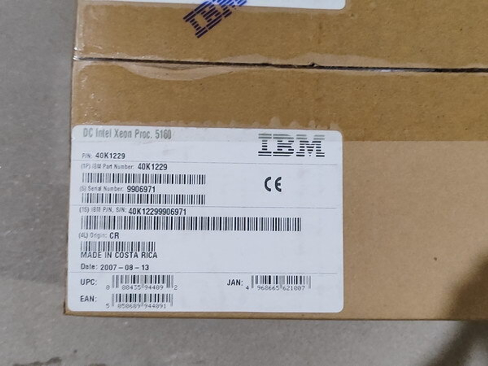 IBM Intel Xeon DC X5160 3000Mhz 1333 4096 1.325v Socket LGA771 Woodcrest For HS21 40K1229 ParaGraf.ru 8 800 600 86 80