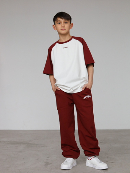 Футболка детская reglan, бордо