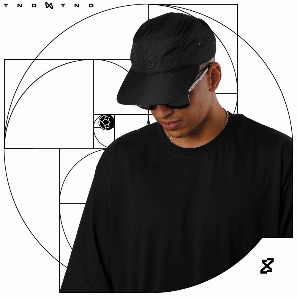 Кепка Тандем Тэндай Tandem 6-ти панельная черная