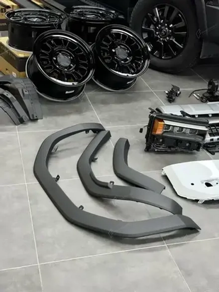 Переделка в максимальную комплектацию для Toyota Land Cruiser Prado 250 LC250 Крузак Крузер Фары Решетка Арки