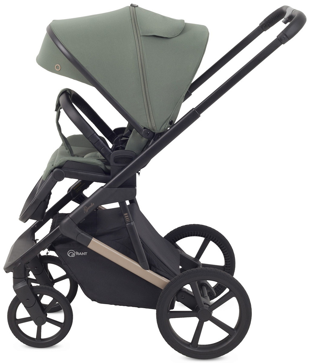 Детская коляска Rant Garda 3 в 1 с автокреслом Miro Black Olive