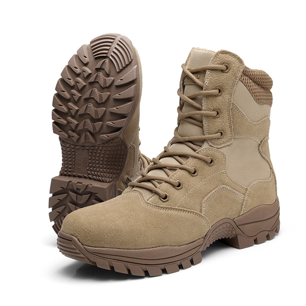 QIANGREN 3515 Outdoor Boots Men"s Brown